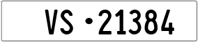 Trailer License Plate